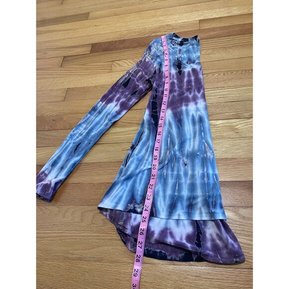 G Scent Womens Asymmetrical Tie Dye Top Size M Y2K 90s Hippie Crunchy Fairy Boho - Picture 6 of 9